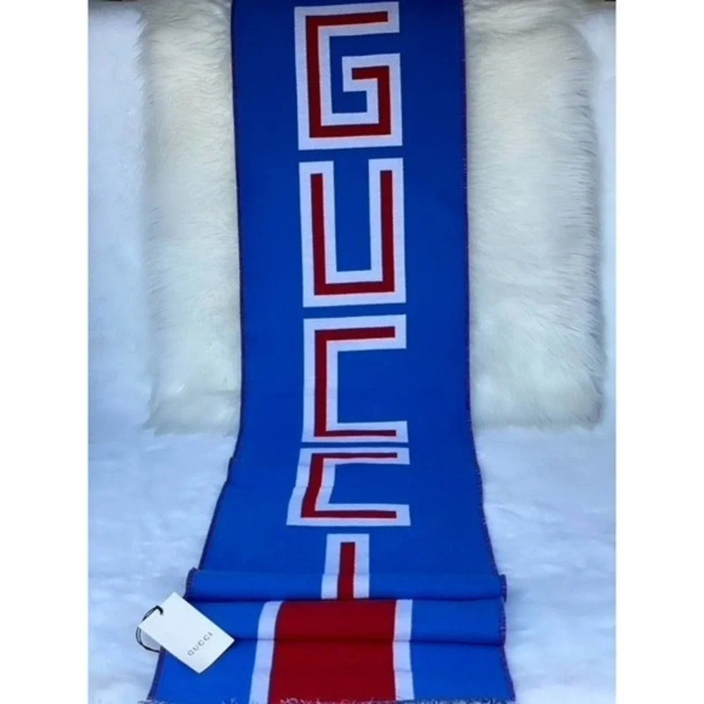 🆕⭐️GUCCI🌟 NEW LTD ED. Sig. Heron Logo Wool Scarf UNISEX (2019) | New w. tags!